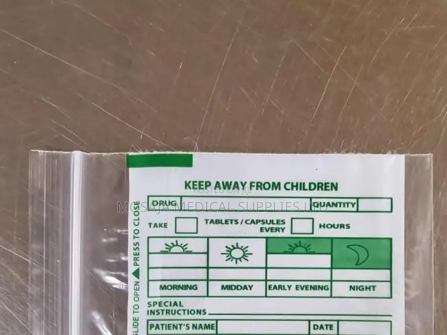 Medicine Envelope Plastic 100's