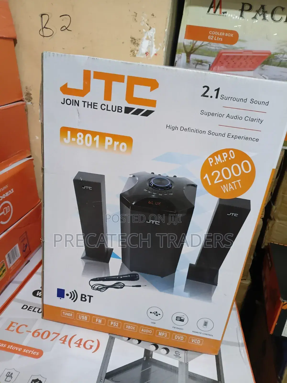 JTC J-801 Pro 2.1 Surround Sound System With Bluetooth