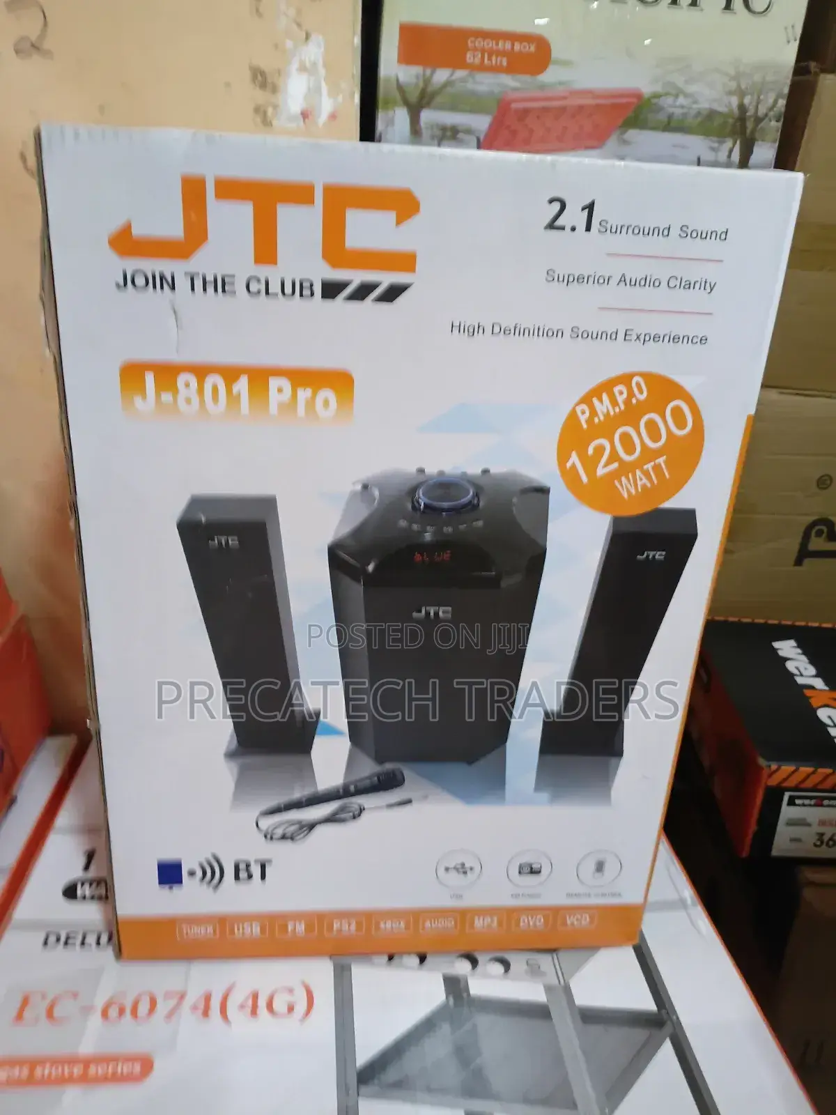 JTC J-801 Pro 2.1 Surround Sound System With Bluetooth