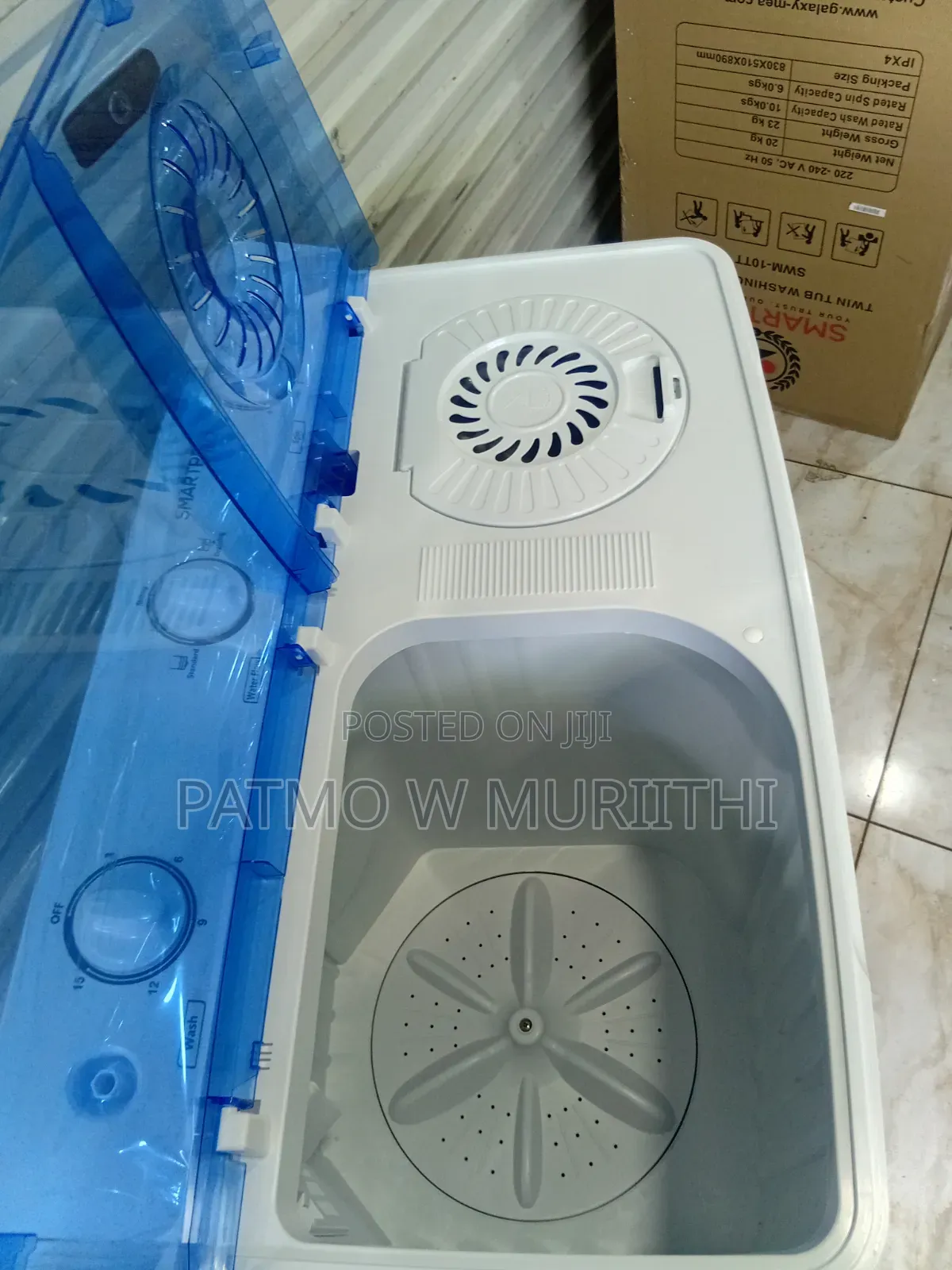 Smartpro Washing Machine Topload Wash and Spin 10 KGS