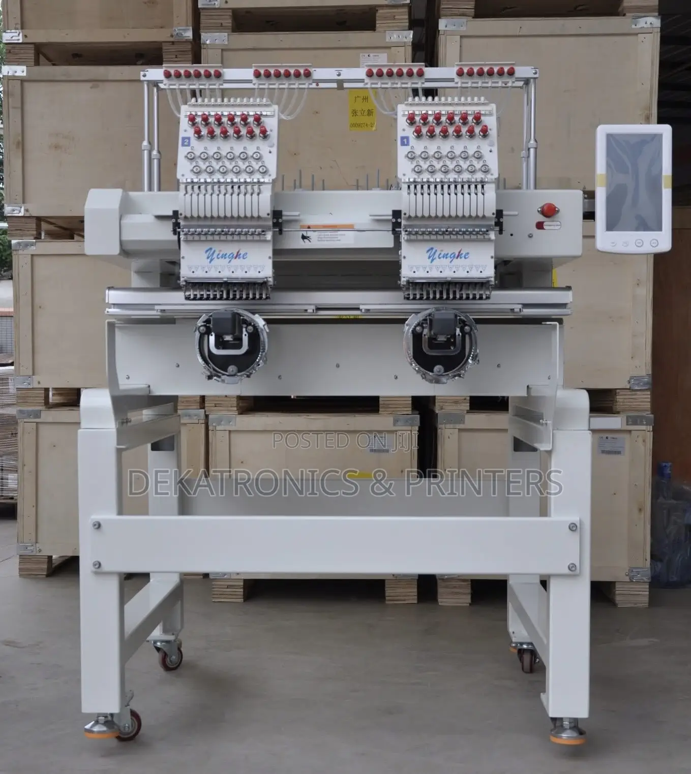 High-End Two Head Embroidery Machine 9 Needles