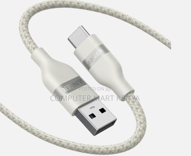 Anker 322 Usb-a to Usb-C Cable (6ft Braided) White - thumbnail 3
