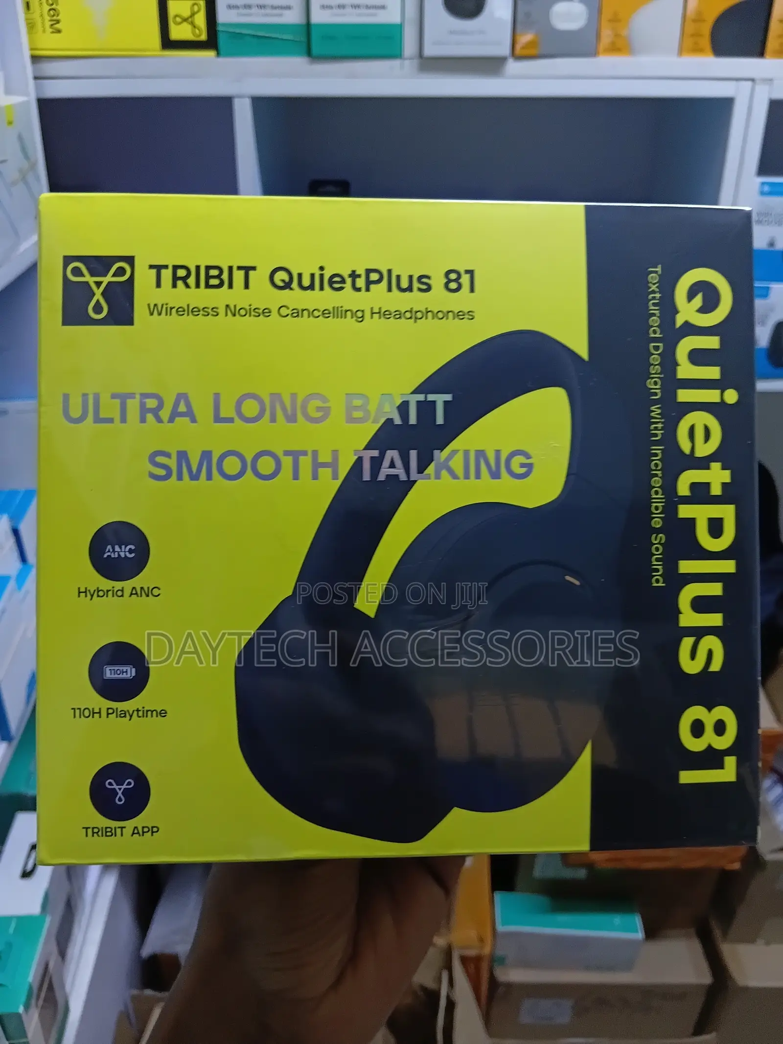 Tribit Quietplus 81 Anc Headphones Xbass 110h Playtime Bluetooth 6.0.