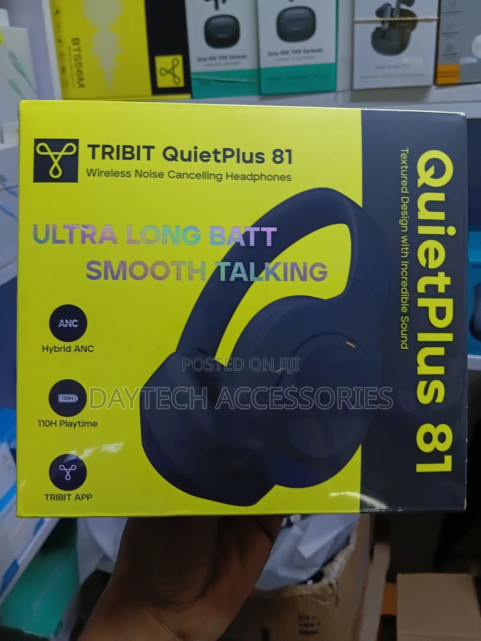 Tribit Quietplus 81 Anc Headphones Xbass 110h Playtime Bluetooth 6.0.