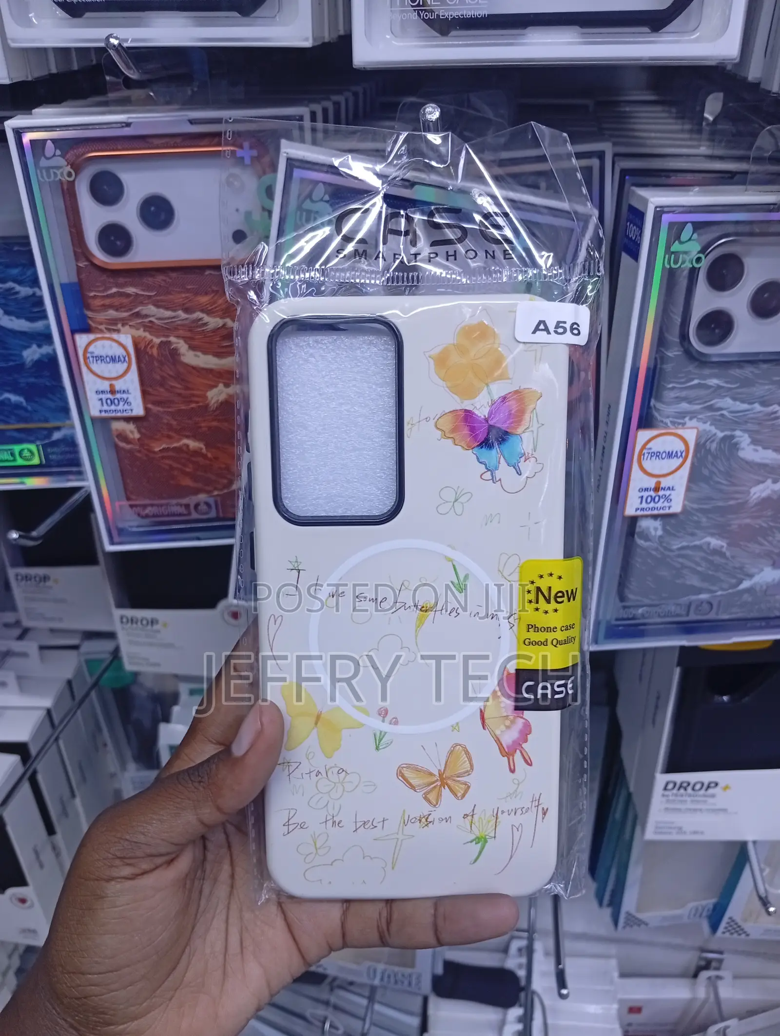 Samsung A56 Floral Butterfly and Cloud Design Csae