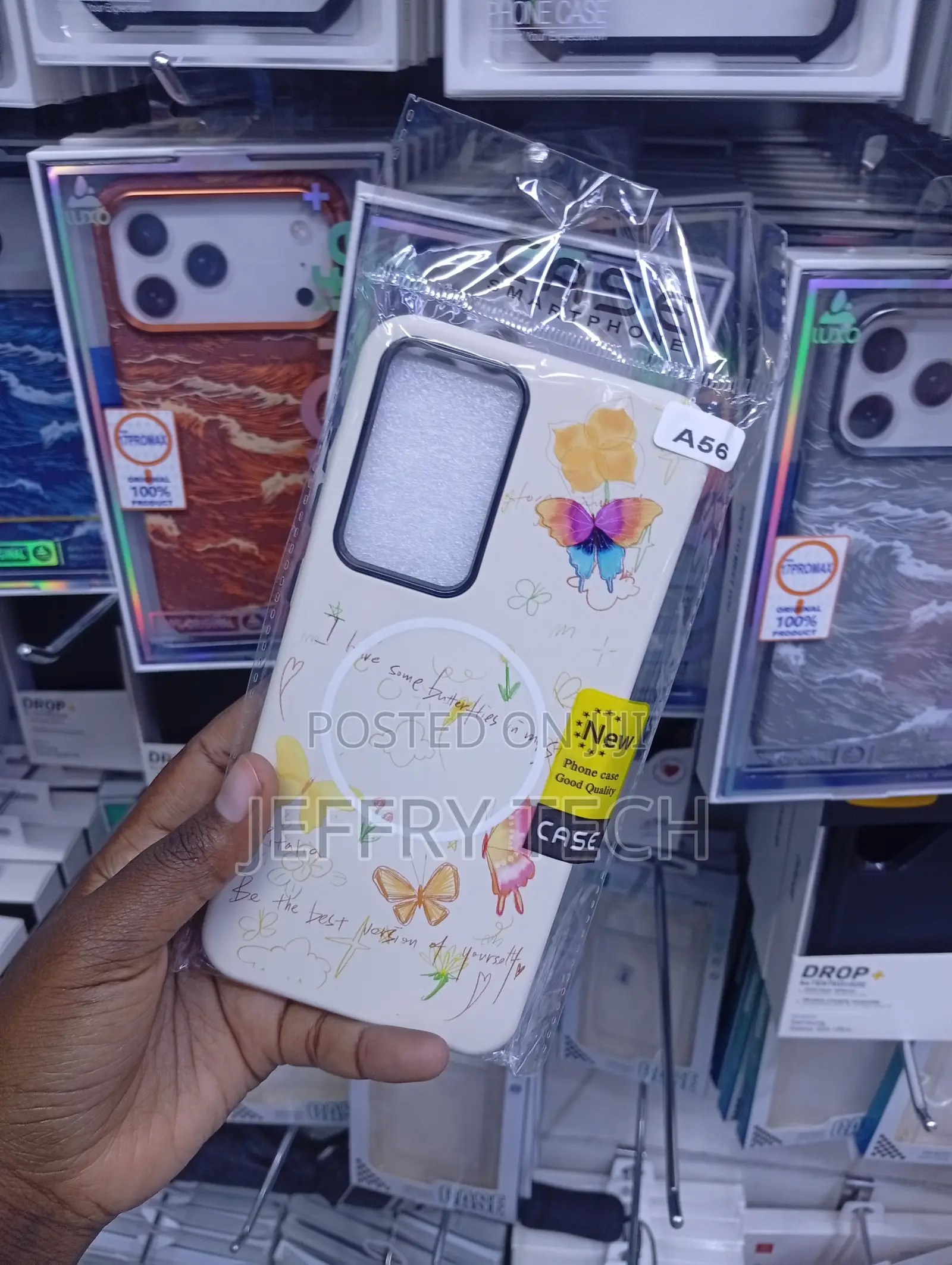 Samsung A56 Floral Butterfly and Cloud Design Csae