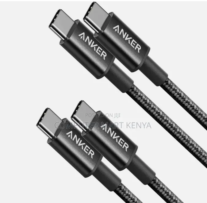 Anker 322 Usb-C to Usb-C Cable (3ft, 60w, Braided) Black