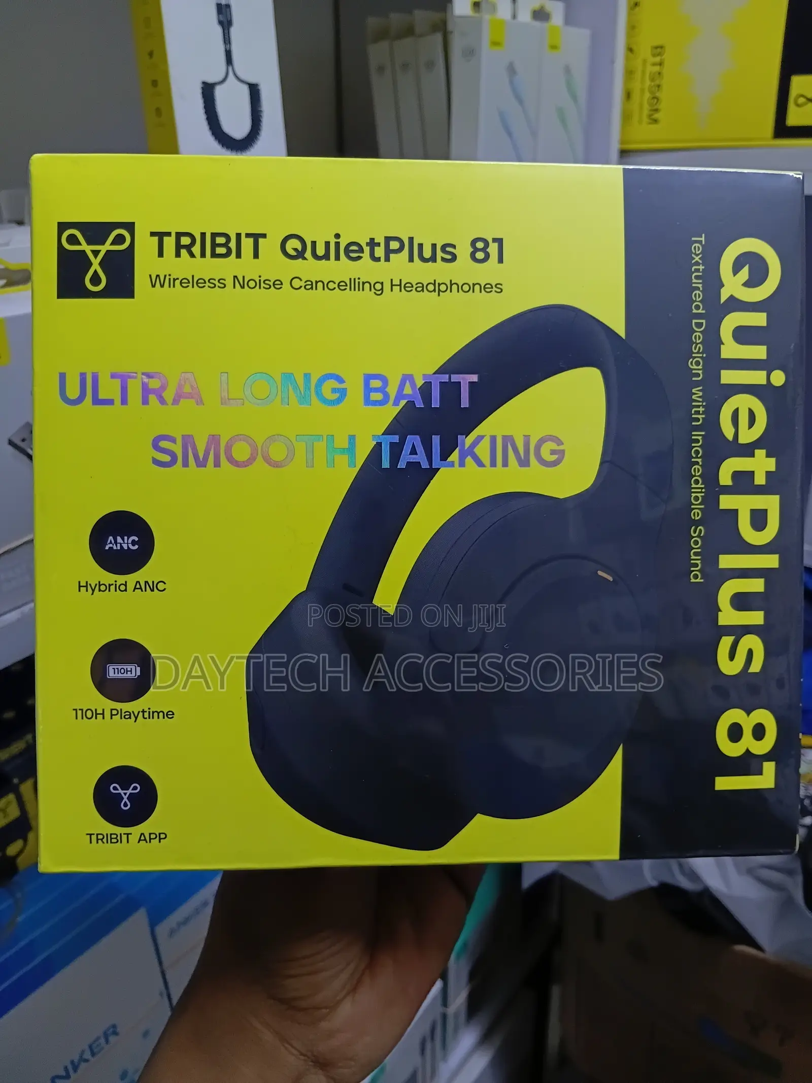 Tribit Quietplus 81 Over-Ear Headphones With Noise Cancelling 110 Hour