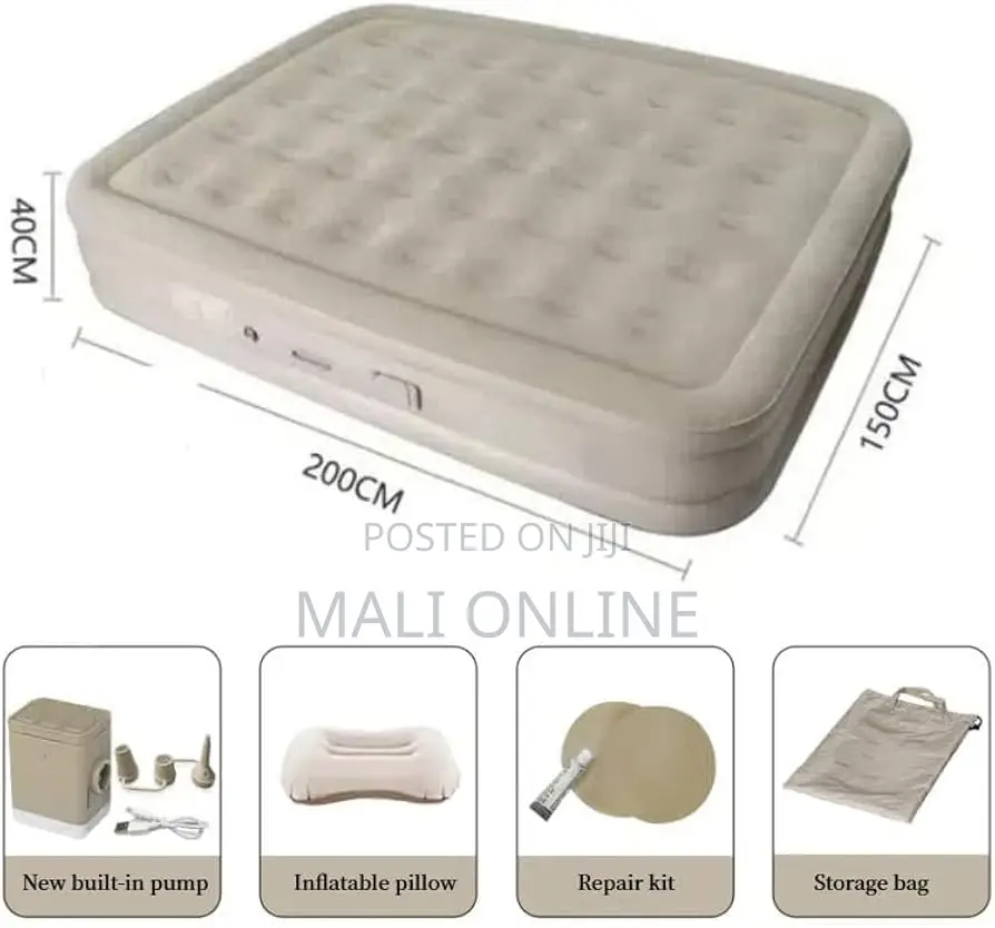 Inflatable Airbed Mattress Built-in Electric Pump Self-Inflating
