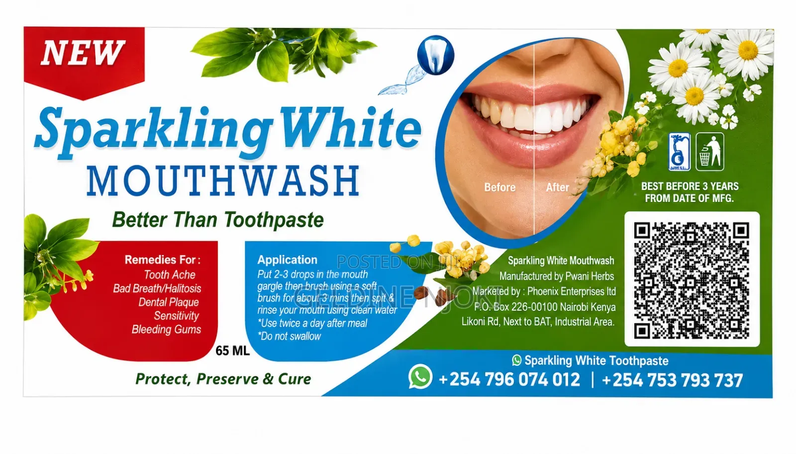 Sparkling White Mouthwash
