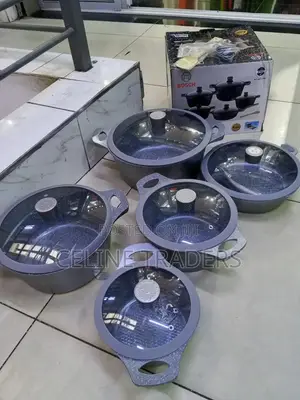 5-Piece Granite Non-Stick Cookware Set