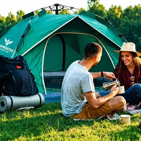 2m X 2m Camping Tent | 3–4 Person Outdoor Hiking Shelter - Sh