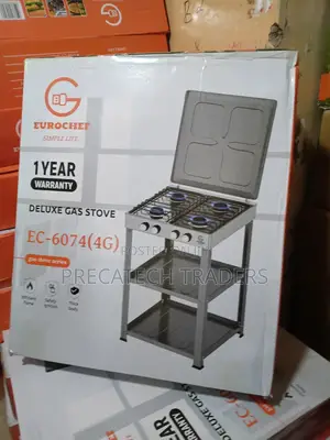 Eurochef Ec-6074 4 Burner Gas Stove With Stand – Brand New