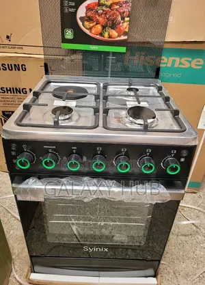 Syinix 60by60 3+1 Standing Cooker 
With Electric Oven