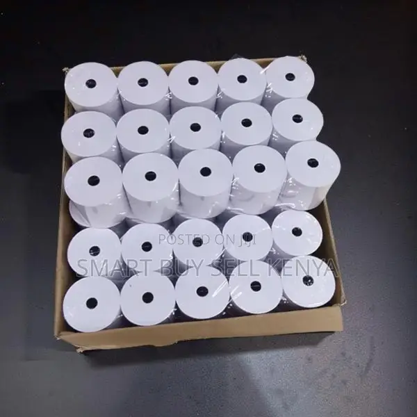 Easy Storage 50 Pieces 80mm By 80mm By 13mm Thermal Paper Rolls