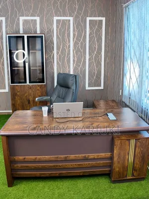 1.8m Executive Office Desk With Multiple Drawers and Storage Cabinets