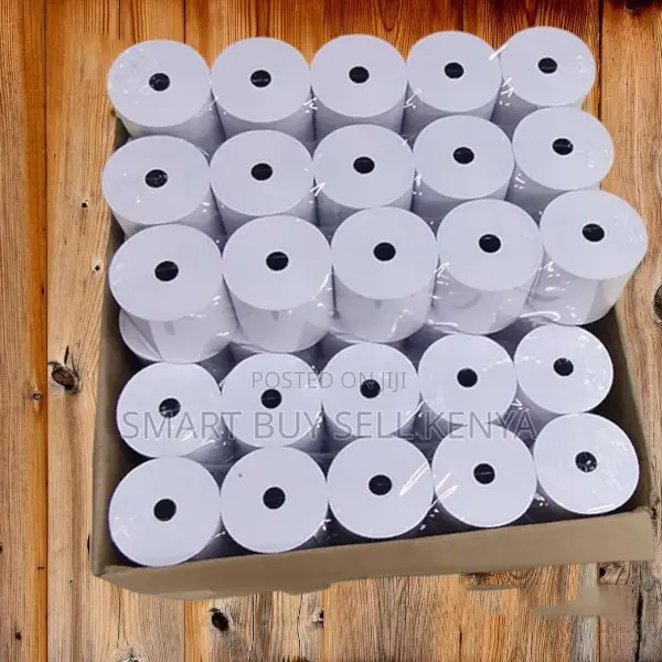 Lightweight 50 Pieces 80mm By 80mm By 13mm Thermal Paper Rolls