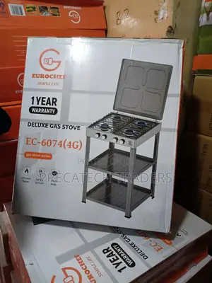 Eurochef Ec-6074 4g Standing Gas Stove With Shelves – Brand New