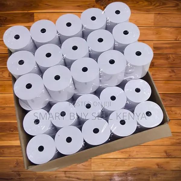 Pos Ready 50 Pieces 80mm By 80mm By 13mm Thermal Paper Rolls