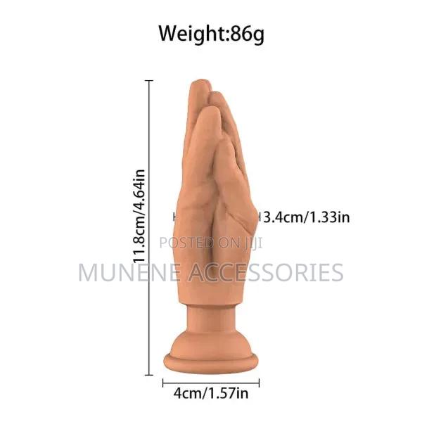 Vibrating Prayer Hand Suction Anal Plug - Fist Dildo - thumbnail 2