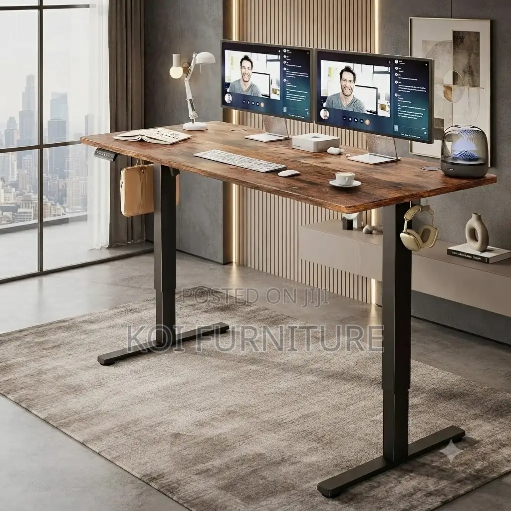 Office Desk; 1.2 Meters Electric Streamers Adjustable Gaming Desk