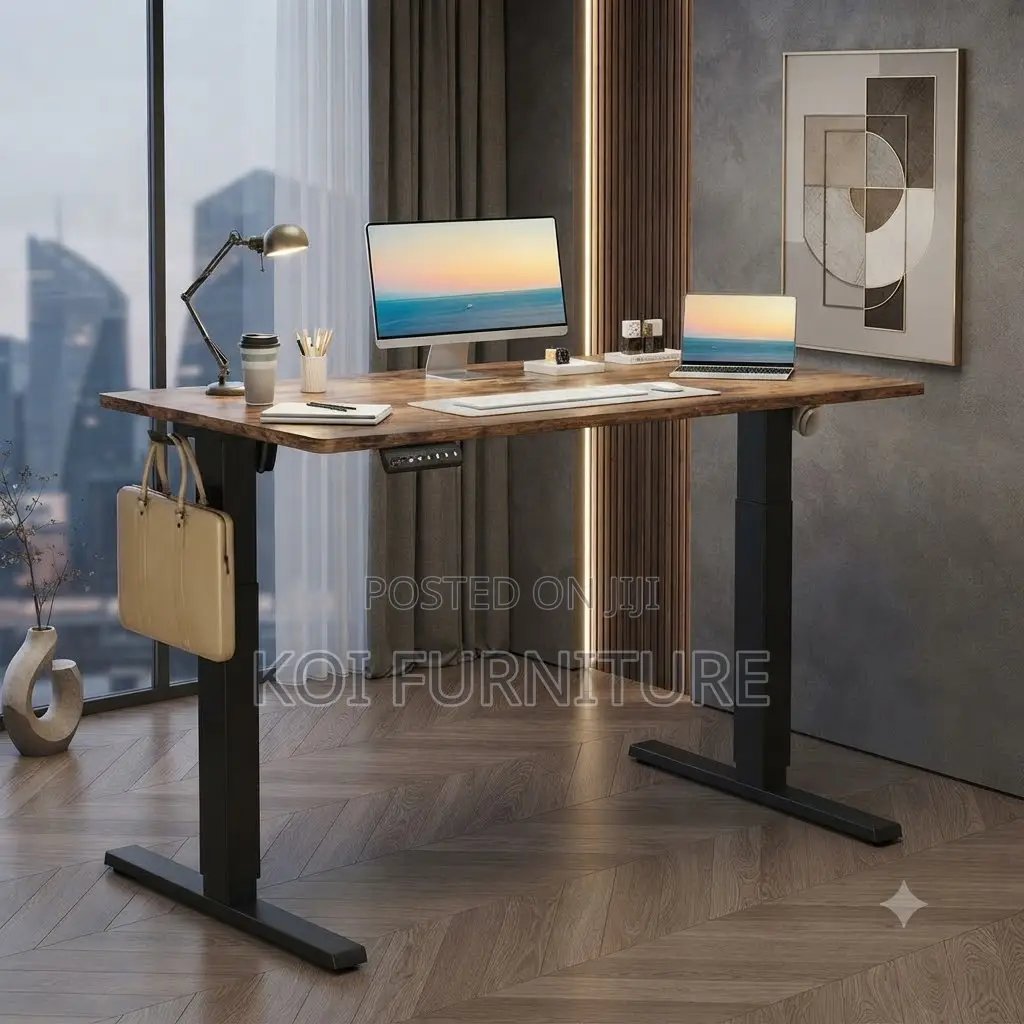 Office Desk; 1.2 Meters Electric Streamers Adjustable Gaming Desk