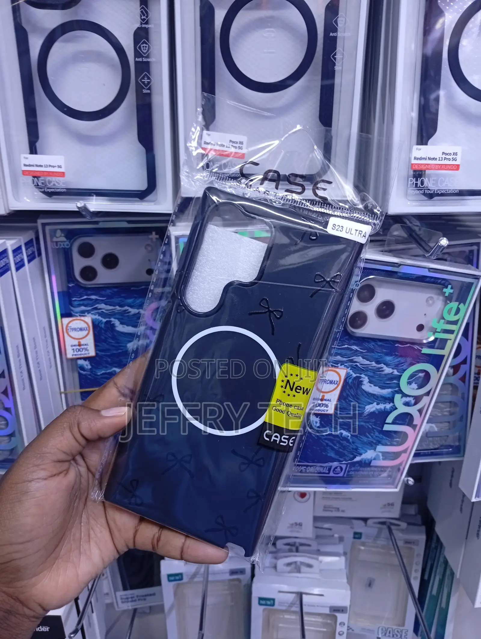 Sg S23 Ultra Translucent Navy Blue Magsafe Cover