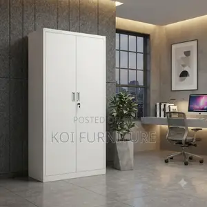 Office Cabinet; Two Doors Steel Srorage Cabinet With Adjustsable Shelf