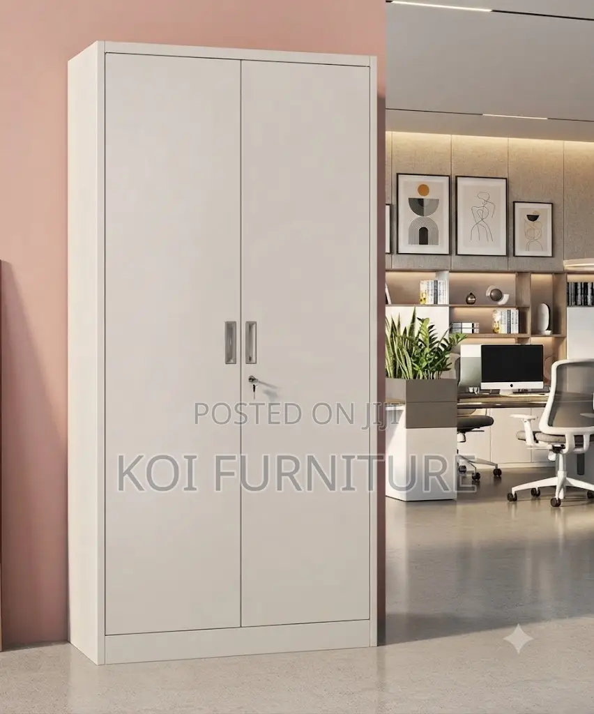 Office Cabinet; Two Doors Steel Srorage Cabinet With Adjustsable Shelf