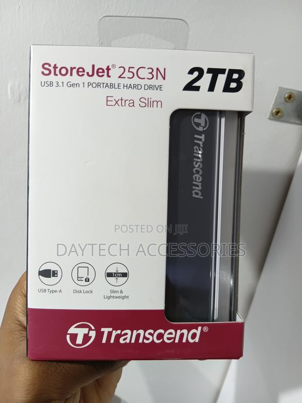 External HDD Transcend 2tb Storejet 2.5 Slim 25c3n Ts2tsj25c3n - thumbnail 3