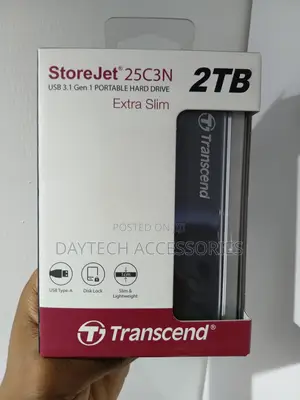 External HDD Transcend 2tb Storejet 2.5 Slim 25c3n Ts2tsj25c3n