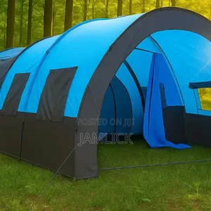 10–13 Person Tunnel Family Tent | 3-in-1 Partitioned Camping Tent - Sh