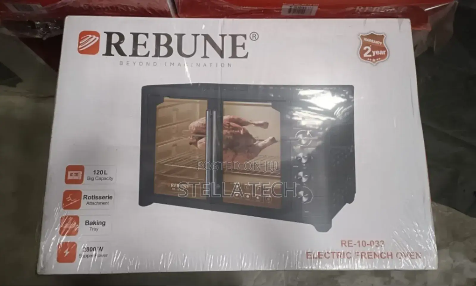 75 Litres Rebune Re-10-031 Commercial Double Door Oven