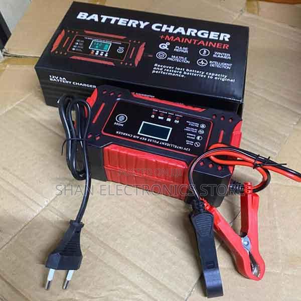 6a 12v Intelligent 7-Stage Gel Wet Battery Charger Pulse Repair