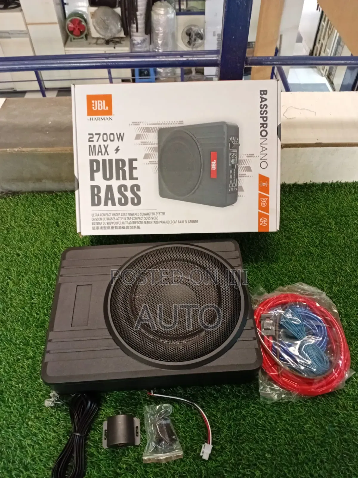 JBL 2700w Car Underseat Subwoofer | Slim Powered Bass Speaker