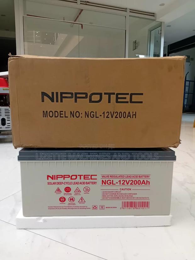Nippotec 200ah Maintenance-Free Solar Battery 12v
