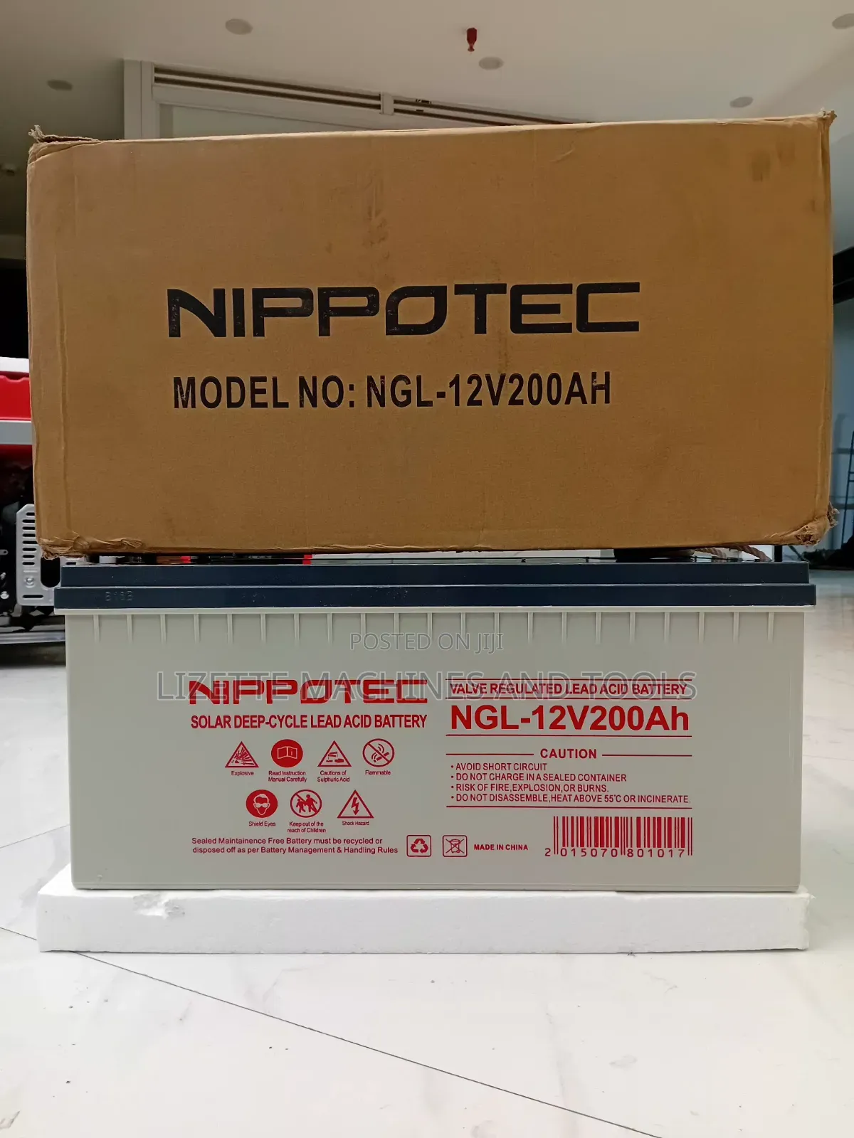 Nippotec 200ah Maintenance-Free Solar Battery 12v