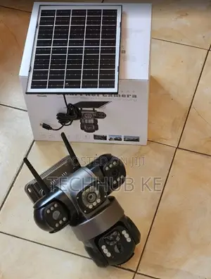 Triple Lens Solar Security Camera 4g Lte Wireless CCTV Camera