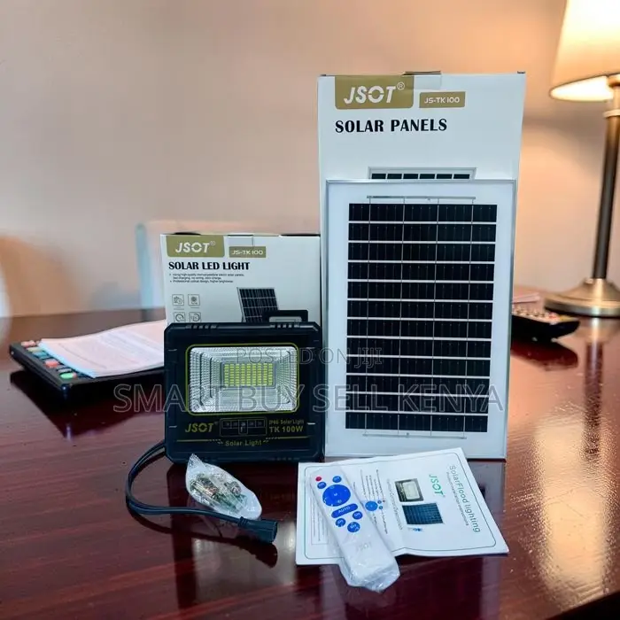 Maintenance-Free 100 Watts Outdoor Security Led Solar Flood Light