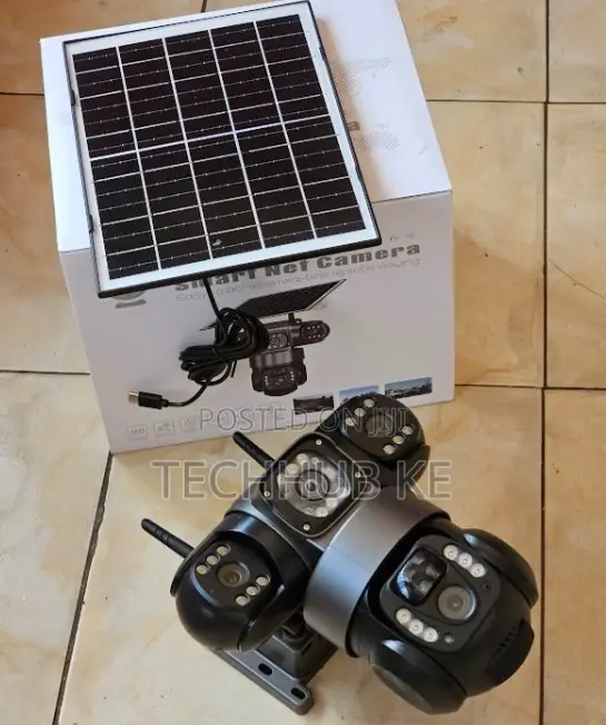 Wireless 4g Triple Lens Solar Camera With Night Vision Motion Detecion