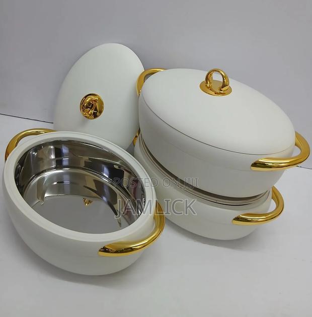Wite 3pcs Forever Gold Luxury Insulated Hotpot Set - Bz - thumbnail 2