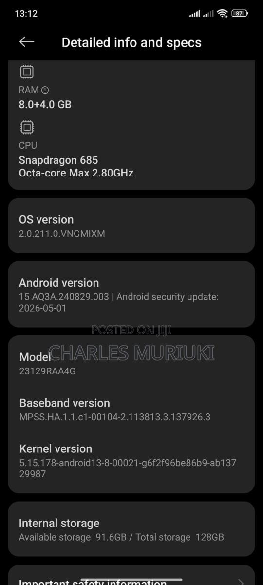 Xiaomi Redmi Note 13 128 GB Black - thumbnail 7