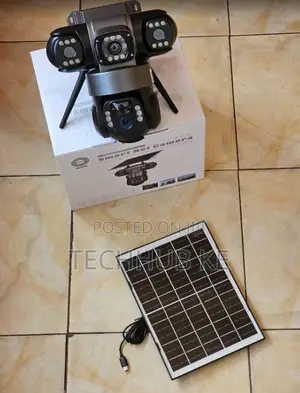Outdoor 4g Solar PTZ Camera Triple Lens Hd Surveillance Camera