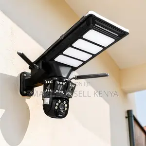 4g PTZ Smart Security Solar Camera With Led Solar Street Light