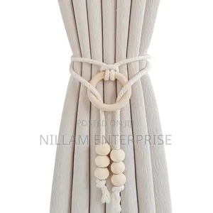 2pcs Natural Cotton Rope Curtain Tiebacks Boho Style*