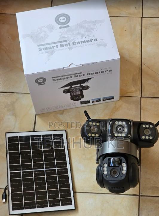 4g Smart Solar Security Camera Triple Lens for Home, Farm Business