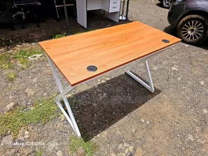 X Metallic Office Table