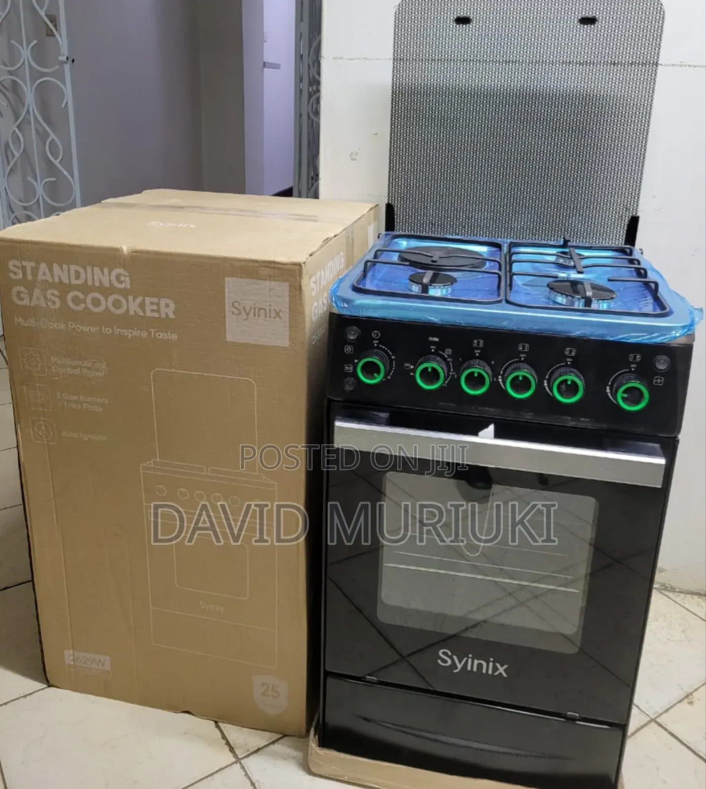 Syinix 50by 50 Standing Cooker With Electric Oven