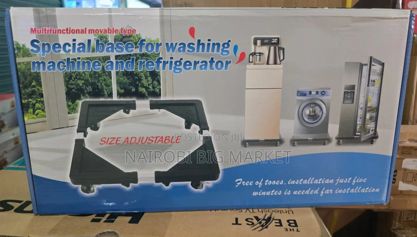 Adjustable Fridge ,Washing Machine,Cooker, Dispenser Stand