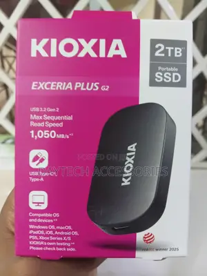This Is a Kioxia Exceria Plus G2 2tb Portable SSD